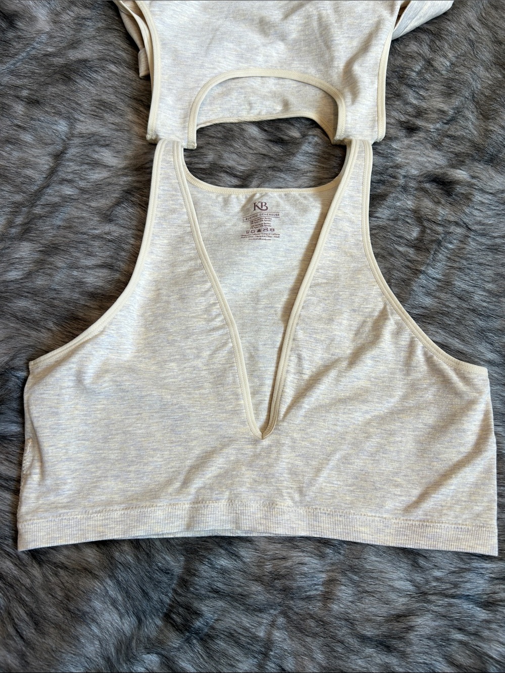 Kindred Bravely Sublime Maternity Nursing Longline Bra Top Oatmeal Heather Busty - Picture 4 of 11